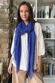 Classic Portobello Scarf Royal Blue 
